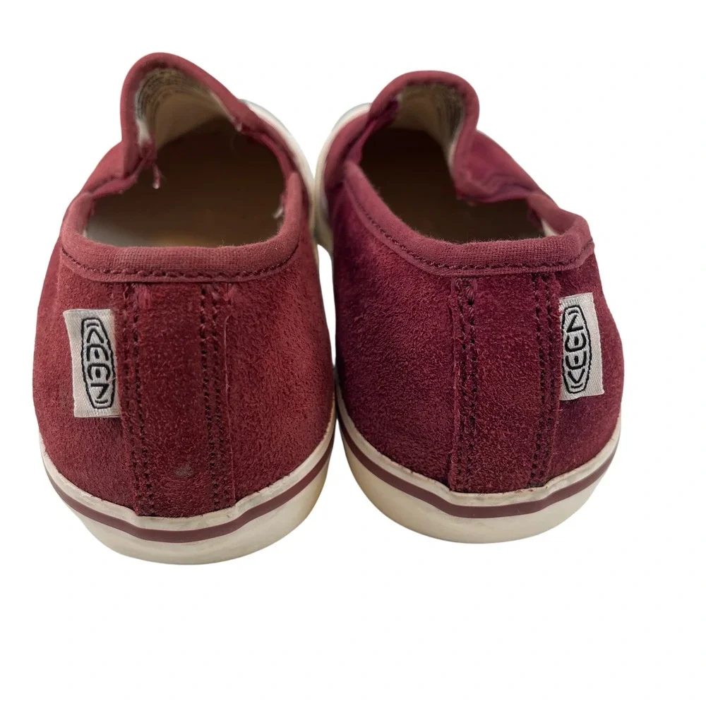 KEEN Coronado III Women's Suede‎ Slip On Sneakers Burgundy Comfort Casual 8
